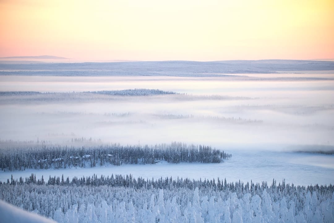 Séminaire en Laponie finlandaise sous les aurores boréales en hiver